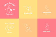 Rabbits Mascot - Vector, an Animal Illustration by By_Pedram (Thumbnail 6 of 7)