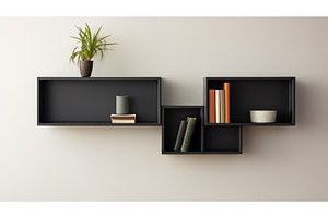 modern box shelf ai generated, a Technology Photo by pikepicture