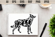 Stencils Dog Silhouette, an Animal Illustration by MARYCRAFTIRIA (Thumbnail 3 of 3)