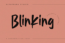 Blinking - Handwritten Font
