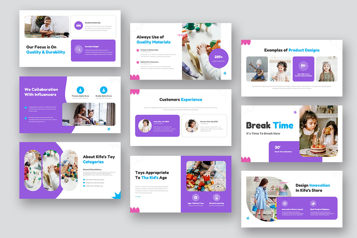Kifa Kid Fashion & Toys GSlides, a Presentation Template by kerismaker (Photo 6 of 10)