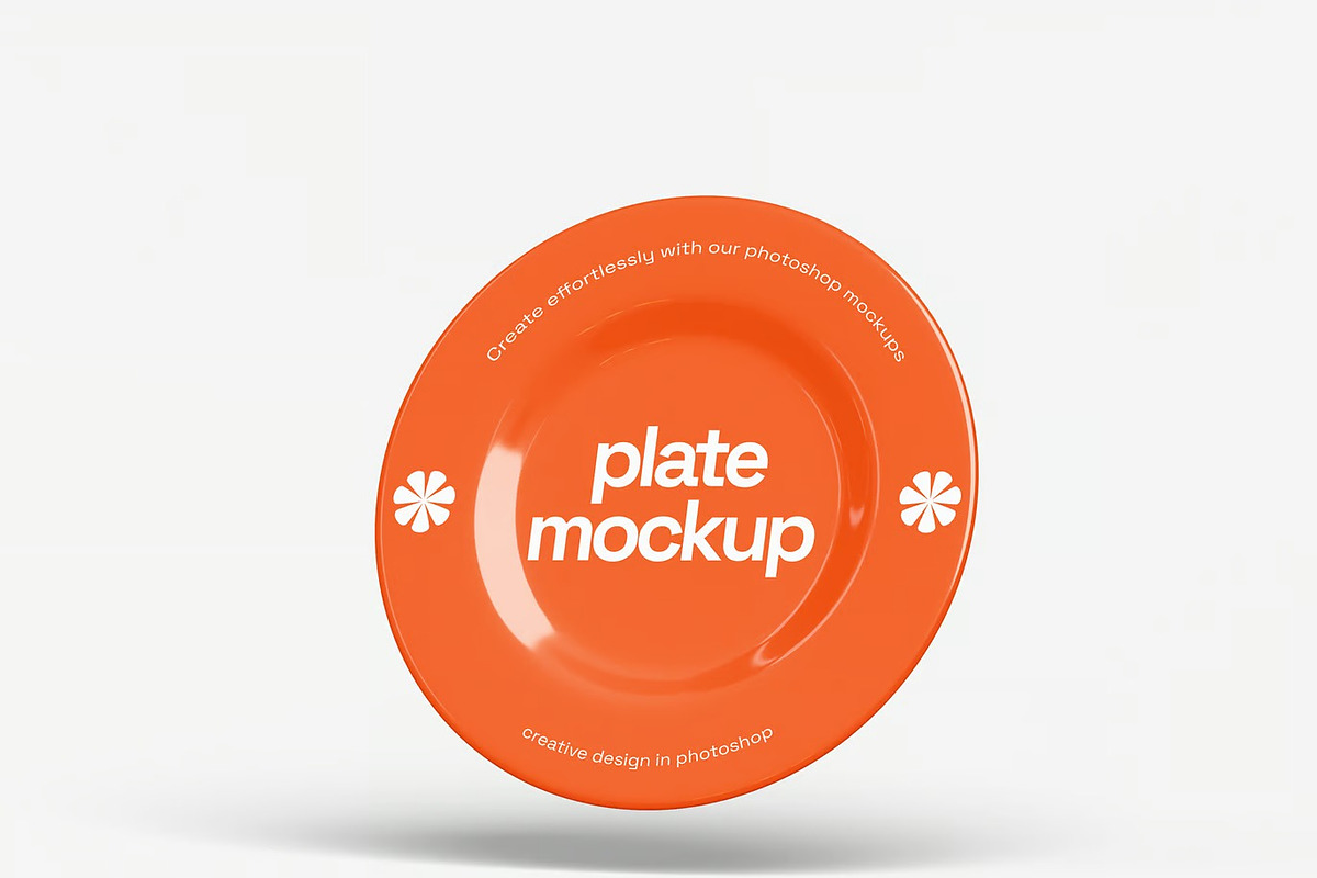 Plate Mockup, a Household Mockup by renderstockmarket (Photo 3 of 4)