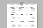 Modern Printable Wall Calendar, a Stationery Template by MightyDesign (Thumbnail 2 of 7)