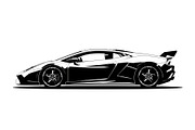 Racing Car Silhouette Set, an Illustration by BIPLOB EXPERT (Thumbnail 9 of 9)