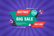 Big sale promotional banner, a Social Media Template by Tanuart (Thumbnail 2 of 2)