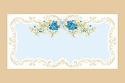 ✿ Festive set with gentle flowers ✿, a Card Template by Vector beauty (Thumbnail 3 of 5)