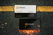 nuclear business card, a Business Card Template by Indigo Graphic Shop (Thumbnail 1 of 4)