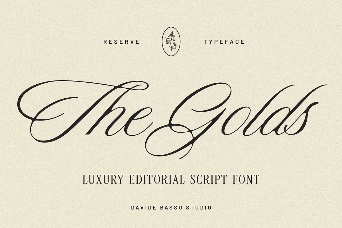 Reserve - Luxury Script Font, a Script Font by Davide Bassu (Photo 1 of 12)