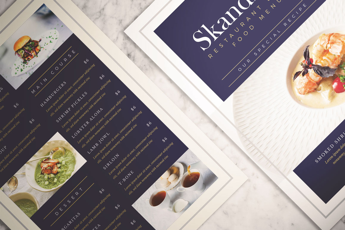 Classy Food Menu, a Flyer Template by KMZVR.Lab (Photo 4 of 5)