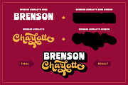 Brenson Charlotte - Retro Font Duo, a Script Font by Grezline Studio (Thumbnail 6 of 14)