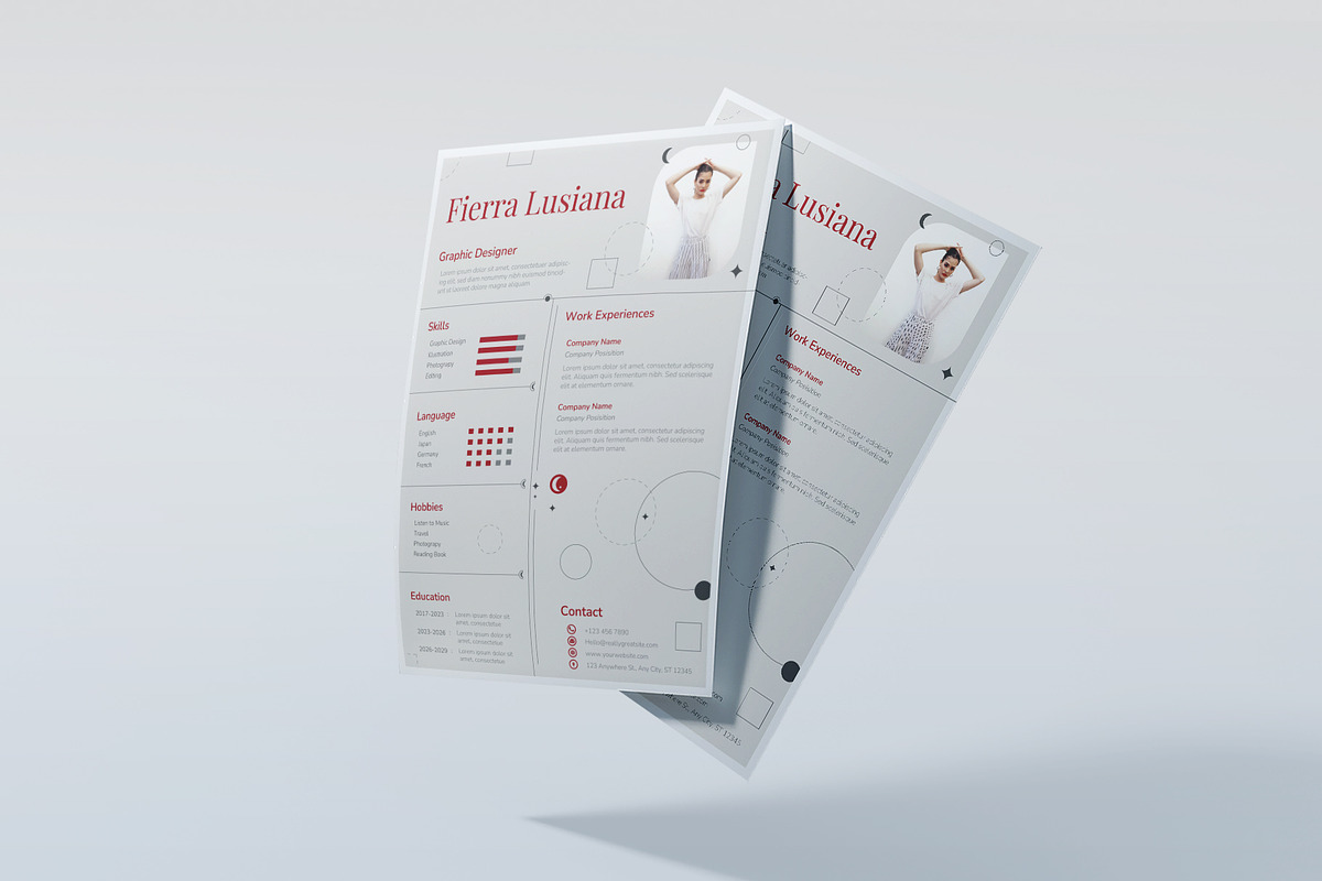 Creative Modern CV Design, a Resume Template by Artnivora.Std