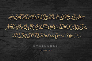 Golden Brush Font