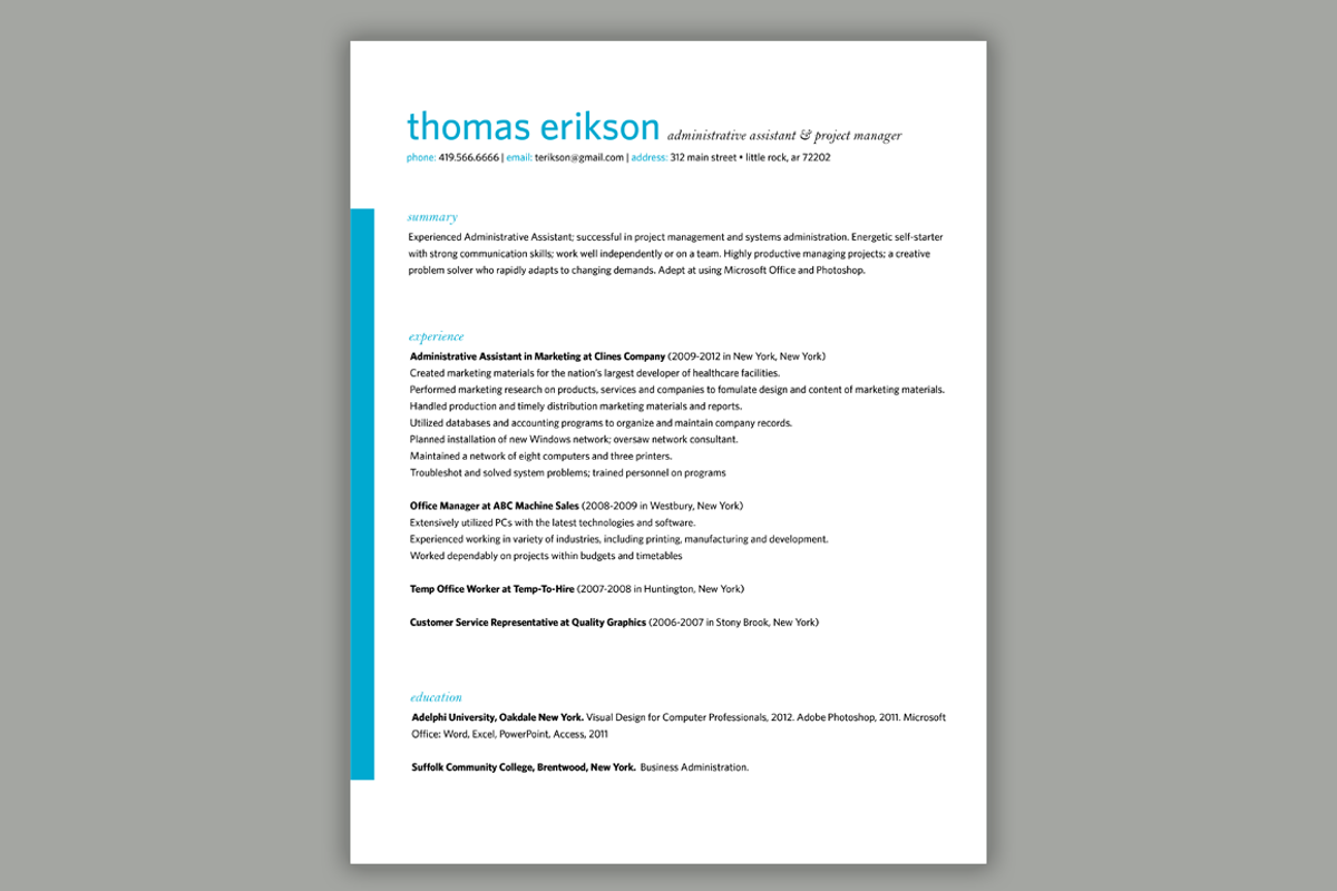 Simple Resume Package | Teal, Blue, a Resume Template by Scribbled Napkin Design (Photo 2 of 4)