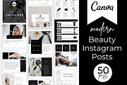 Beauty Themed Instagram Posts, a Social Media Template by Marketing Templates Co. (Thumbnail 1 of 7)