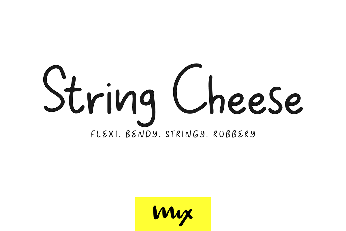 String Cheese, a Sans Serif Font by Mix Fonts (Photo 1 of 5)