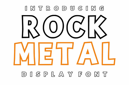 ROCK METAL, a Handwritten Font by Infinity art Studio