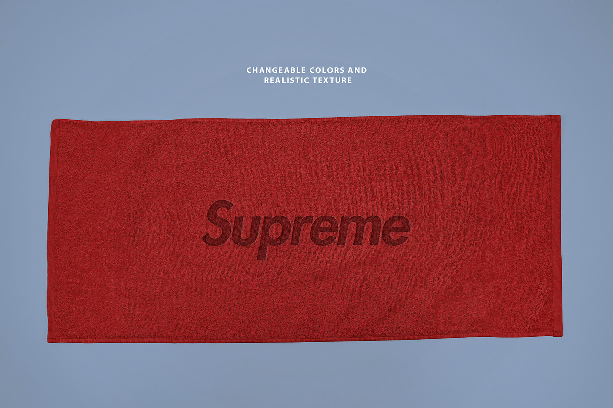 Realistic Towel Mockup, a Merchandise Mockup by Uncentrifuged Pressure (Photo 5 of 15)