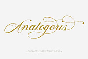 Analogous | Elegant Calligraphy, a Script Font by Analogous (Thumbnail 1 of 14)