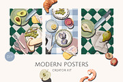 MODERN POSTERS creator kit, a Decorative Illustration by Yuliia Lashevska (Thumbnail 1 of 12)