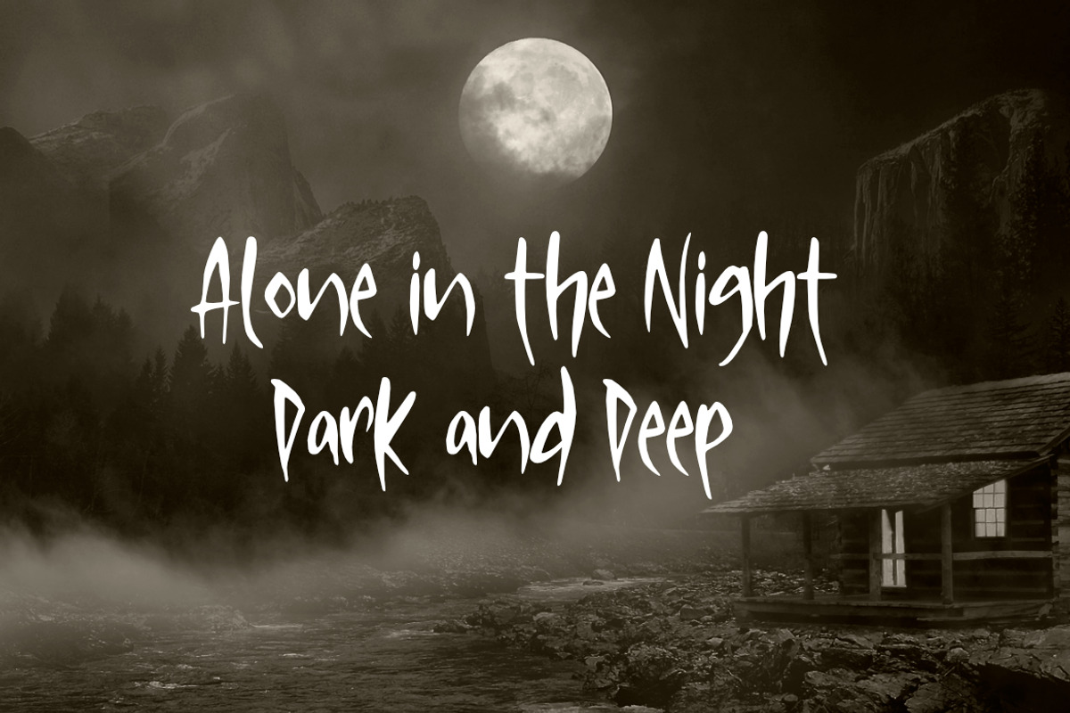 Silent Moon Scary Font preview 3