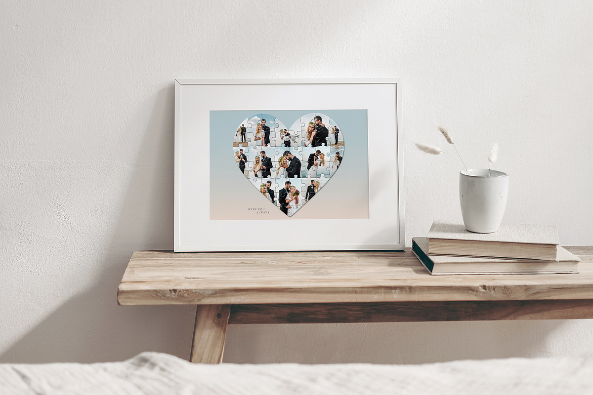 Love Heart Puzzle Photo Collage, a Social Media Template by DesignerCandies (Photo 4 of 5)