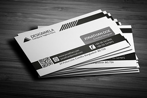 Black & White Creative Business Card