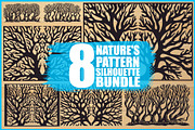 Tree Pattern Laser Cut Vector Set, an Illustration by BIPLOB EXPERT (Thumbnail 1 of 9)