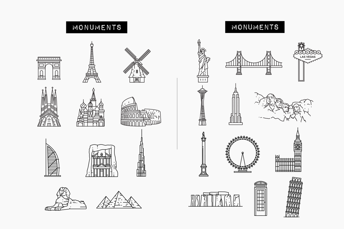 281 Travel Icons Set - Bundle, an Outline Icon by Hatch Design Workshop (Photo 17 of 19)