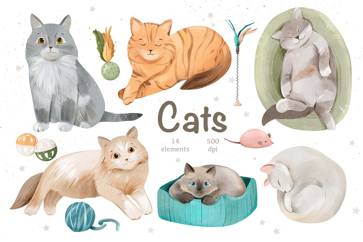 Watercolor Animals Bundle 8 in 1, an Animal Illustration by ArtGiftsStudio (Photo 2 of 10)