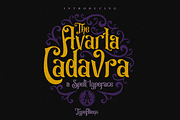 Avarta Cadavra for Fun & Halloween, a Font by ilhamtaro (Thumbnail 1 of 9)