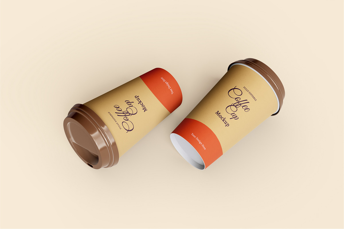 Coffee bag and coffee cup mockup, a Cups & Container Mockup by Runend (Photo 15 of 22)