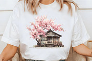 Japanese Blossom Floral Clipart, an Illustration by designcity5 (Thumbnail 3 of 5)