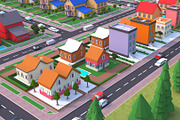 Metropolis City low poly Scene, an Architecture 3D Model by NOMODOL (Thumbnail 20 of 39)
