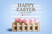 Happy Easter Mockup Template, an Advertising Mockup by Se٧enStudio (Thumbnail 2 of 2)