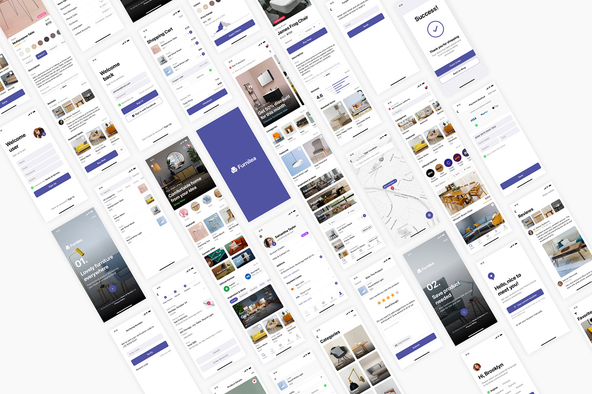Furniture & Home Decor App, an UI Kit Template by flr.24 (Photo 2 of 2)