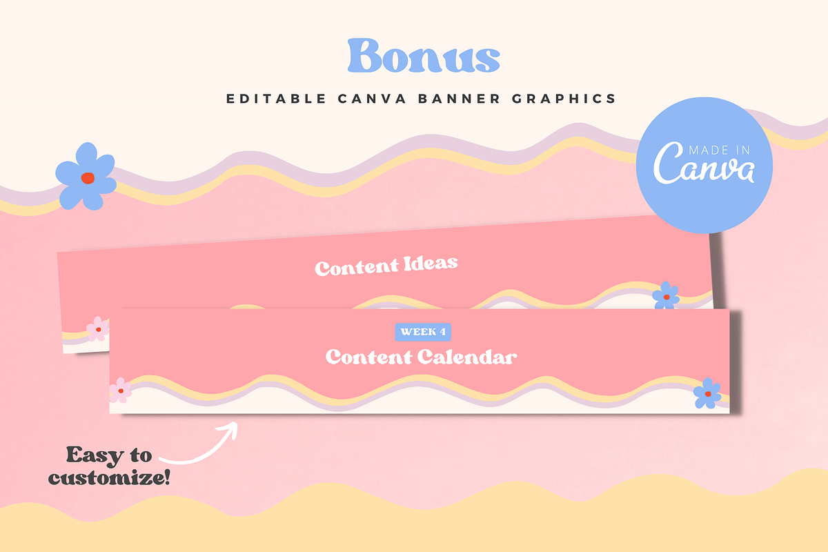 Content Calendar for Google Sheets, a Social Media Template by Kurly Creative (Photo 7 of 9)