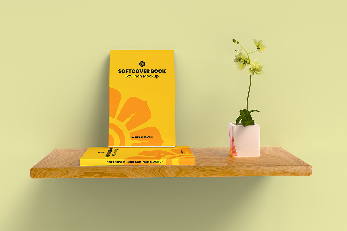 Softcover Book 6x9 inch Mockup, a Books & Magazine Mockup by Illusiongraphic (Photo 11 of 24)