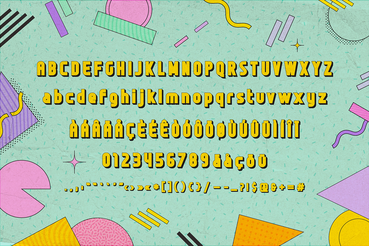 Donut Van | Trio Retro Wave Font, a Sans Serif Font by Ckybe's Corner (Photo 5 of 8)