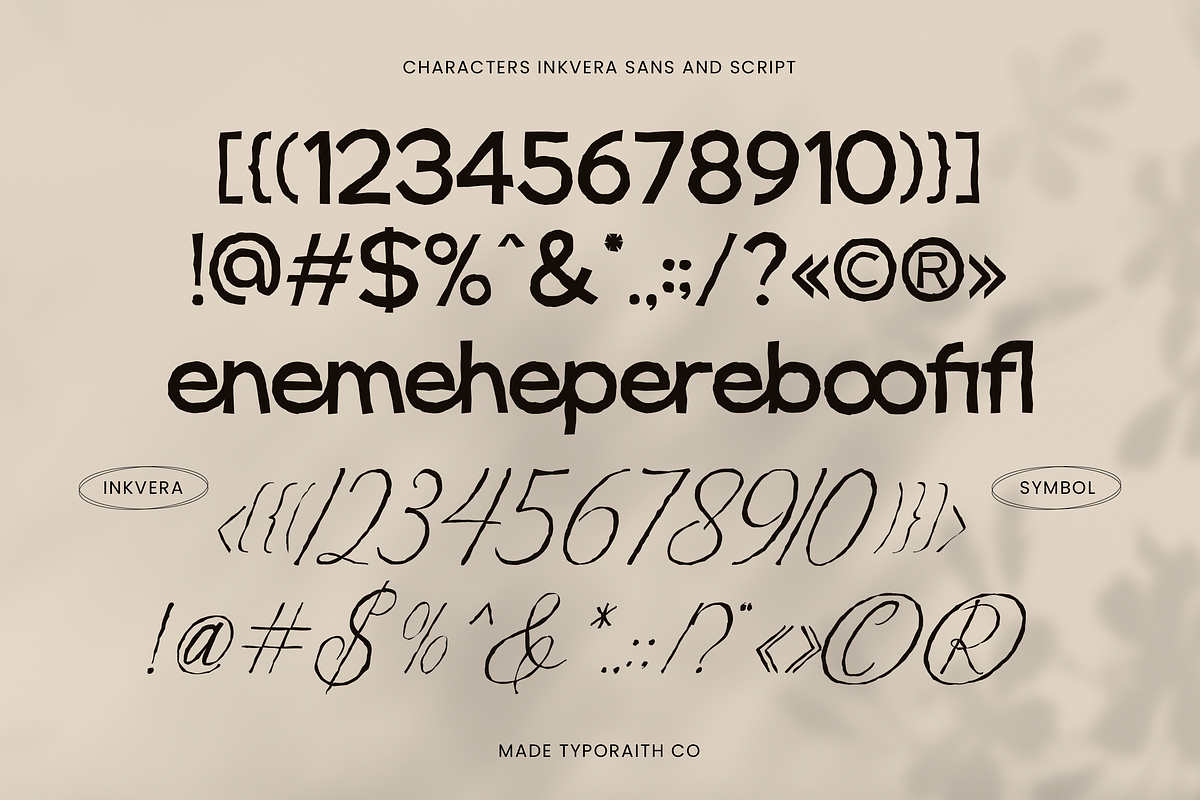 Inkvera | Modern Textured font duo, a Script Font by Typoraith Co (Photo 10 of 11)