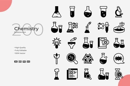 Chemistry Duotone Icons, a Duotone Icon by Bloodline