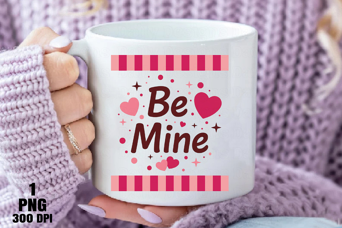 Be Mine Png SVG, Valentine’s Day Cli, an Illustration by Daily.Designs (Photo 4 of 5)