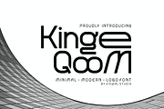 Kinge QooM - Modern Logo Font, a Sans Serif Font by Viswal Studio (Thumbnail 1 of 8)