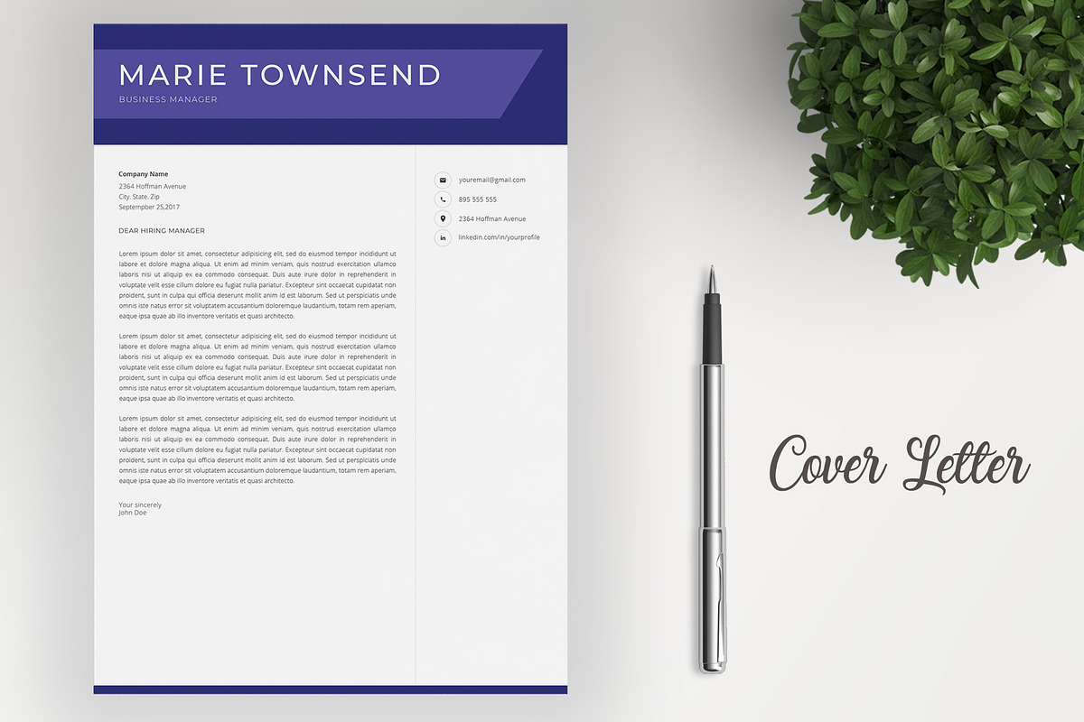 Creative Resume Template / CV, a Resume Template by SalientResume (Photo 4 of 5)