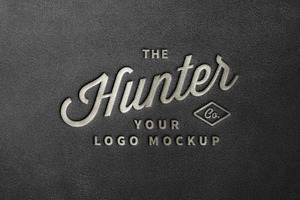 Leather Print Logo Mockup, a Product Mockup by Design Squad