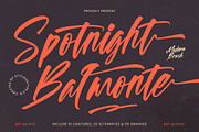 Spotnight Balmonte Modern Brush Font, a Script Font by stylishtype.co (Thumbnail 1 of 20)