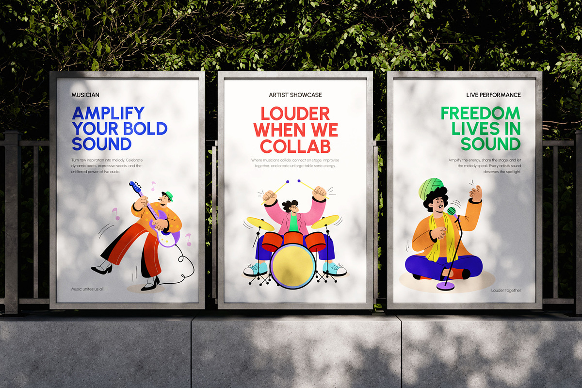 60 Flat Musician Illustrations, a Person Illustration by Creative Stall (Photo 3 of 11)