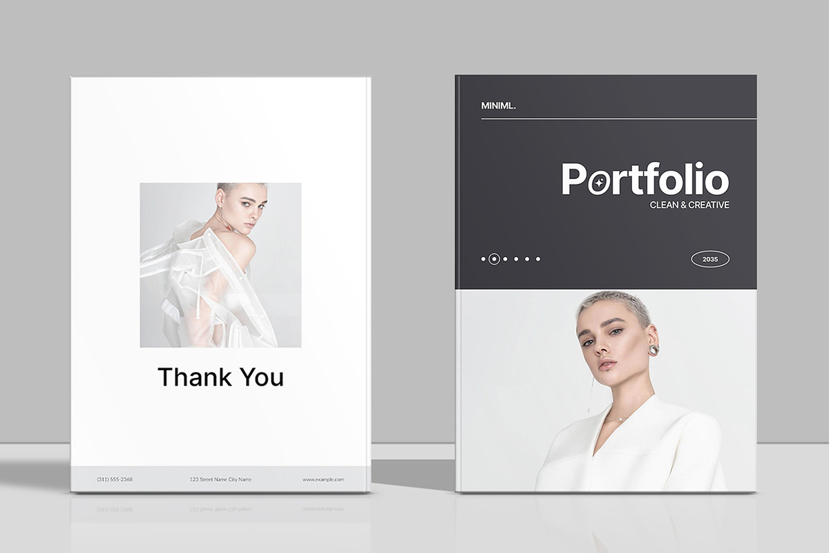 Fashion Minimal Portfolio Template, a Brochure Template by Spark_Creative (Photo 12 of 14)