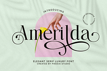 Amerilda – Elegant Luxury Serif Font