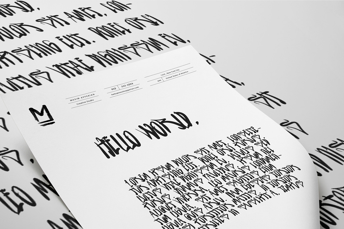 Green Blood Graffiti Font preview 5