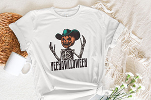 Yeehawlloween Western PNG, Trendy